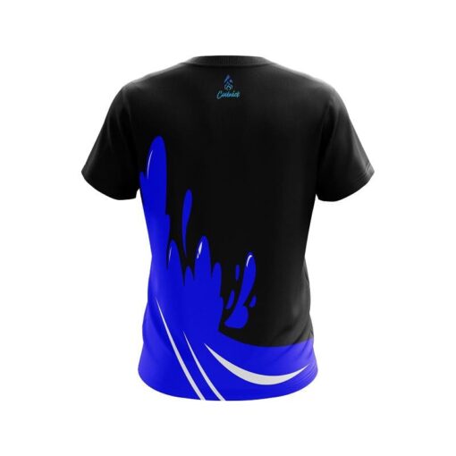 Blue Splash CoolWick Bowling Jersey - Image 2