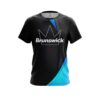 Brunswick Carbon Aqua Swirl CoolWick Bowling Jersey