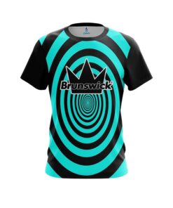 Brunswick Aqua Swirl CoolWick Bowling Jersey