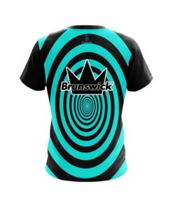 Alternative view of Brunswick Aqua Swirl CoolWick Bowling Jersey