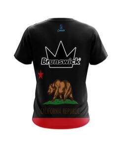 Alternative view of Brunswick California Republic Flag CoolWick Bowling Jersey