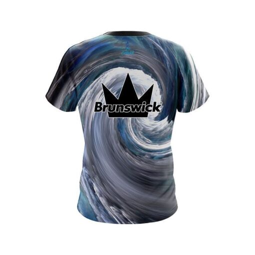 Brunswick Cloudy Vortex CoolWick Bowling Jersey - Image 2