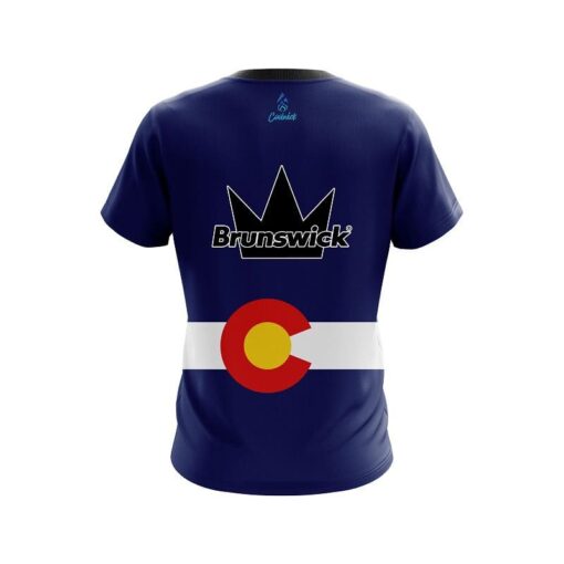 Brunswick Colorado Flag CoolWick Bowling Jersey - Image 2