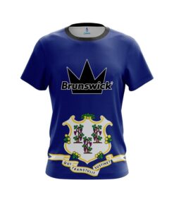 Brunswick Connecticut Flag CoolWick Bowling Jersey