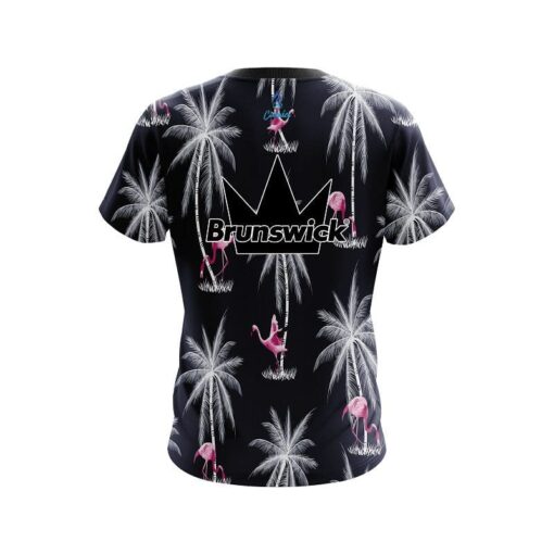 Brunswick Flamingo Palms CoolWick Bowling Jersey - Image 2
