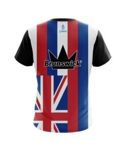 Alternative view of Brunswick Hawaii Flag CoolWick Bowling Jersey