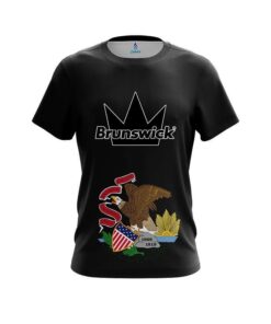 Brunswick Illinois Flag CoolWick Bowling Jersey