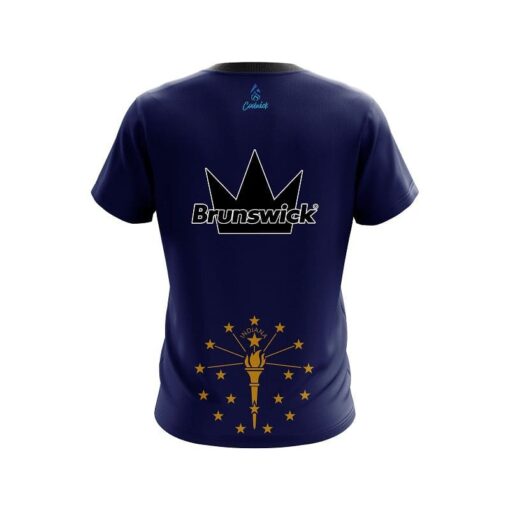 Brunswick Indiana Flag CoolWick Bowling Jersey - Image 2