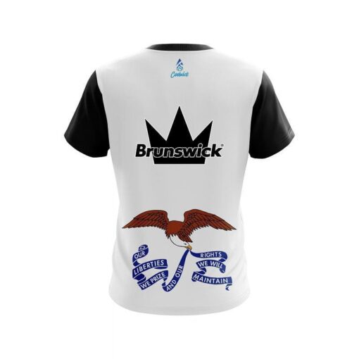 Brunswick Iowa Flag CoolWick Bowling Jersey - Image 2