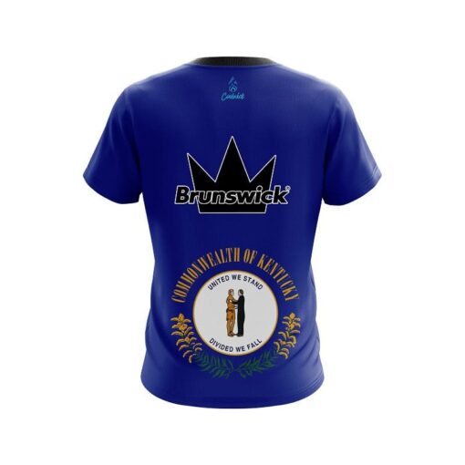 Brunswick Kentucky  Flag CoolWick Bowling Jersey - Image 2
