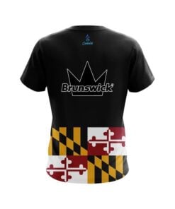 Alternative view of Brunswick Maryland Flag CoolWick Bowling Jersey