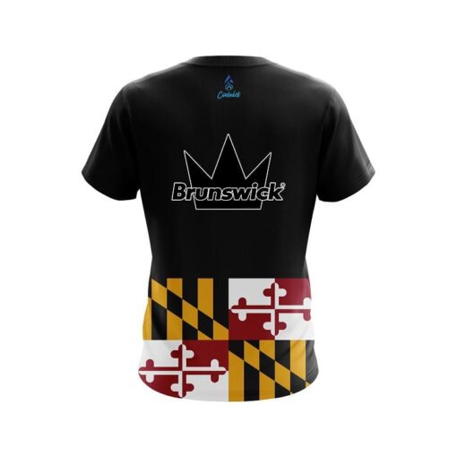 Brunswick Maryland Flag CoolWick Bowling Jersey - Image 2