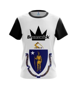 Brunswick Masssachucets Flag CoolWick Bowling Jersey