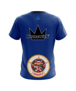 Alternative view of Brunswick Minnesota Flag CoolWick Bowling Jersey