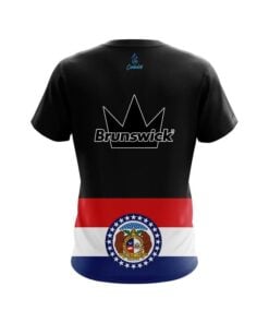 Alternative view of Brunswick Missouri Flag CoolWick Bowling Jersey