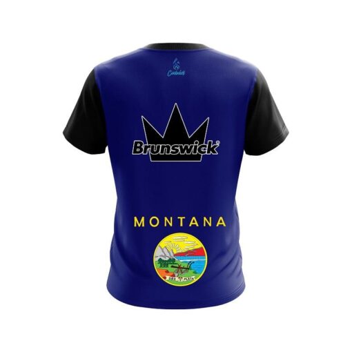 Brunswick Montana Flag CoolWick Bowling Jersey - Image 2