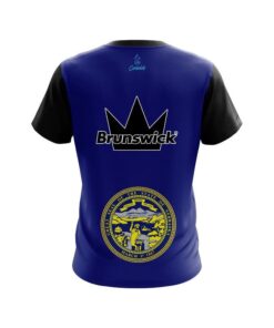 Alternative view of Brunswick Nebraska Flag CoolWick Bowling Jersey