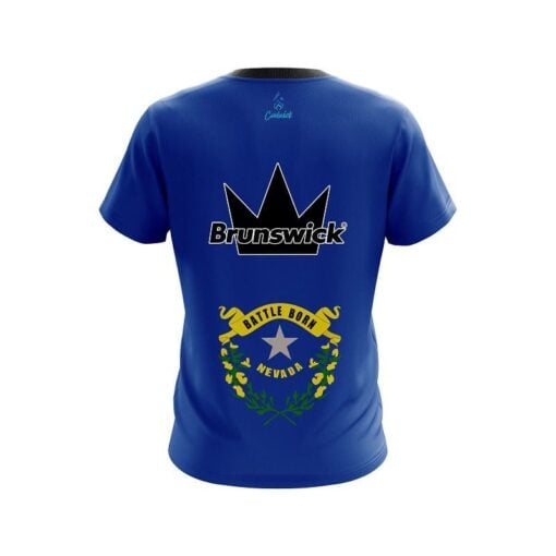 Brunswick Nevada Flag CoolWick Bowling Jersey - Image 2