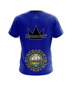 Alternative view of Brunswick New Hampshire Flag CoolWick Bowling Jersey