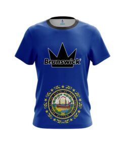 Brunswick New Hampshire Flag CoolWick Bowling Jersey