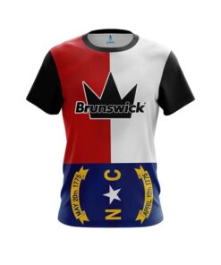 Brunswick North Carolina Flag CoolWick Bowling Jersey
