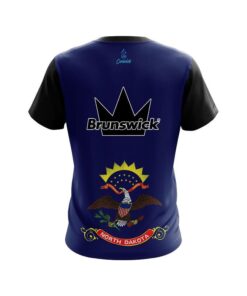 Alternative view of Brunswick North Dakota Flag CoolWick Bowling Jersey