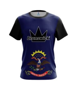 Brunswick North Dakota Flag CoolWick Bowling Jersey