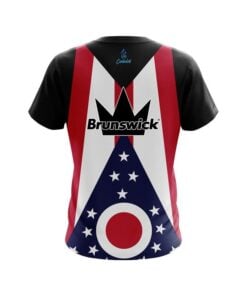 Alternative view of Brunswick Ohio Flag CoolWick Bowling Jersey