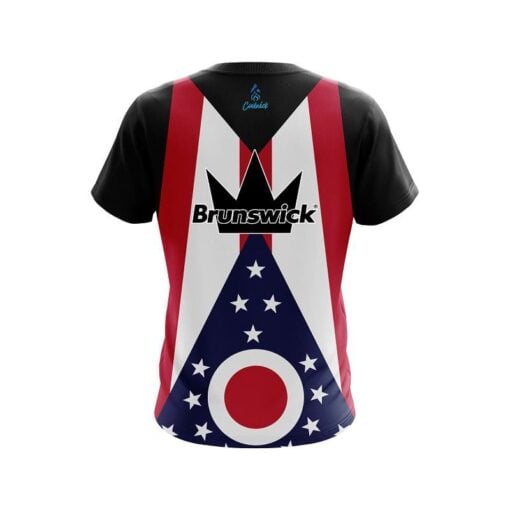 Brunswick Ohio Flag CoolWick Bowling Jersey - Image 2