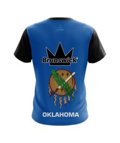 Alternative view of Brunswick Oklahoma Flag CoolWick Bowling Jersey