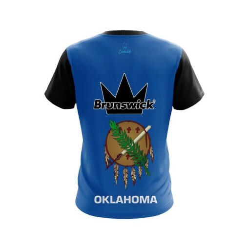 Brunswick Oklahoma Flag CoolWick Bowling Jersey - Image 2
