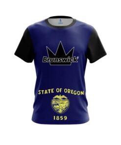 Brunswick Oregon Flag CoolWick Bowling Jersey