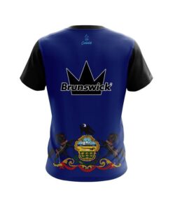 Alternative view of Brunswick Pennsylvania Flag CoolWick Bowling Jersey