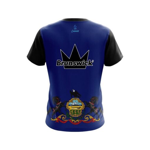 Brunswick Pennsylvania Flag CoolWick Bowling Jersey - Image 2