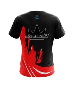 Alternative view of Brunswick Red  Splash CoolWick Bowling Jersey