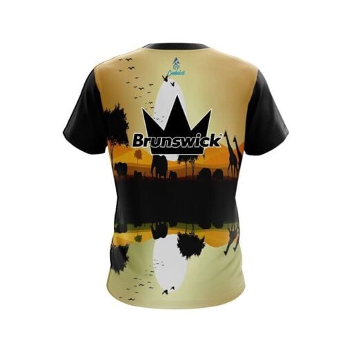 Brunswick Wondering Sahara CoolWick Bowling Jersey - Image 2