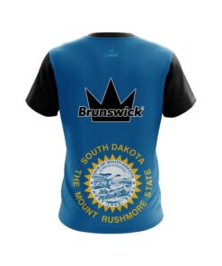 Alternative view of Brunswick South Dakota Flag CoolWick Bowling Jersey