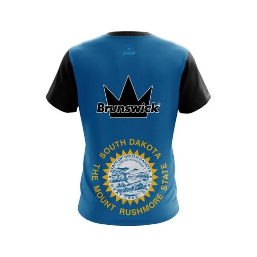 Brunswick South Dakota Flag CoolWick Bowling Jersey - Image 2