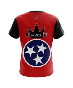 Alternative view of Brunswick Tennessee  Flag CoolWick Bowling Jersey