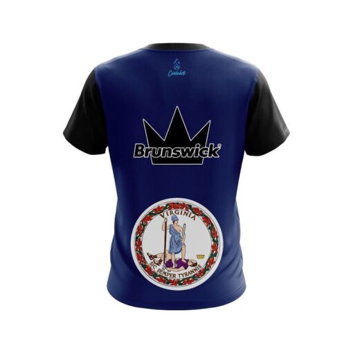 Brunswick Virginia Flag CoolWick Bowling Jersey - Image 2