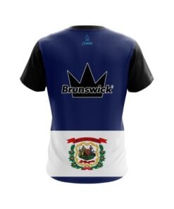 Alternative view of Brunswick West Virginia Flag CoolWick Bowling Jersey