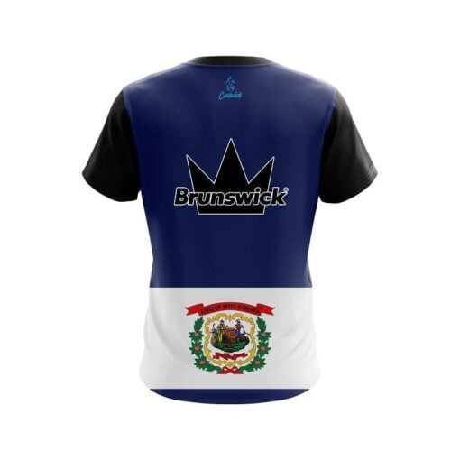 Brunswick West Virginia Flag CoolWick Bowling Jersey - Image 2