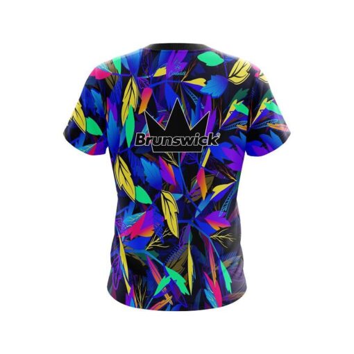 Brunswick Neon Leafs CoolWick Bowling Jersey - Image 2