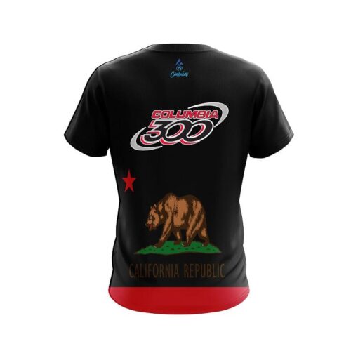 Columbia 300 California Republic Flag CoolWick Bowling Jersey - Image 2