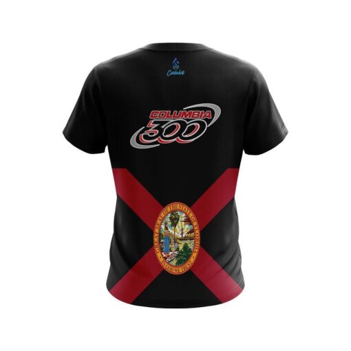 Columbia 300 Florida Flag CoolWick Bowling Jersey - Image 2