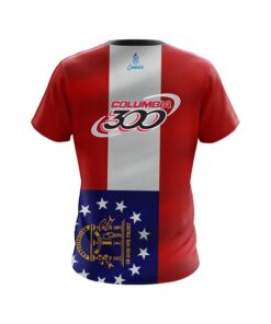 Alternative view of Columbia 300 Georgia Flag CoolWick Bowling Jersey