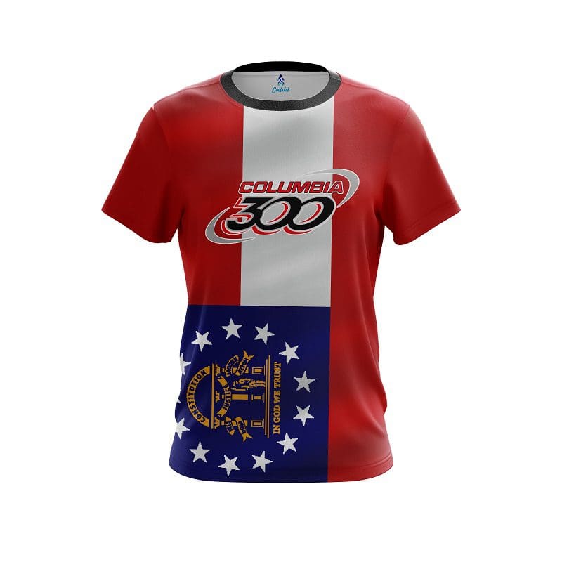 Columbia 300 Georgia Flag CoolWick Bowling Jersey