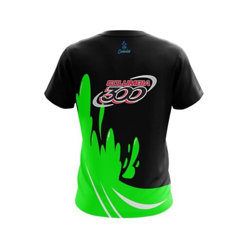 Columbia 300 Green Splash CoolWick Bowling Jersey - Image 2