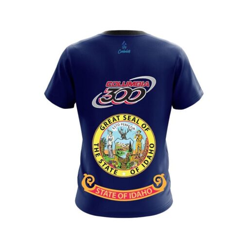 Columbia 300 Idaho Flag CoolWick Bowling Jersey - Image 2