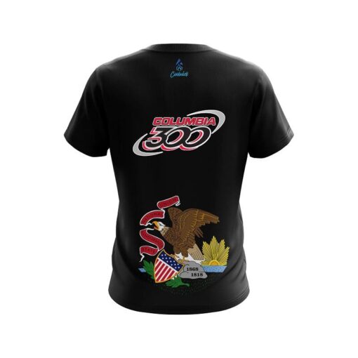 Columbia 300 Illinois Flag CoolWick Bowling Jersey - Image 2